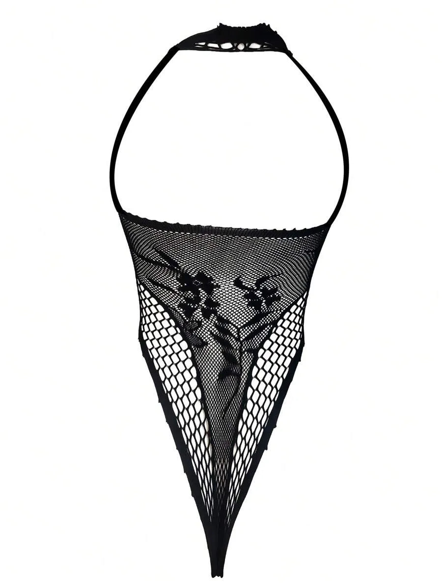 Sexy Hollow Out See-Through Body Stocking – Women's Lingerie Bodysuit for Valentine's Day