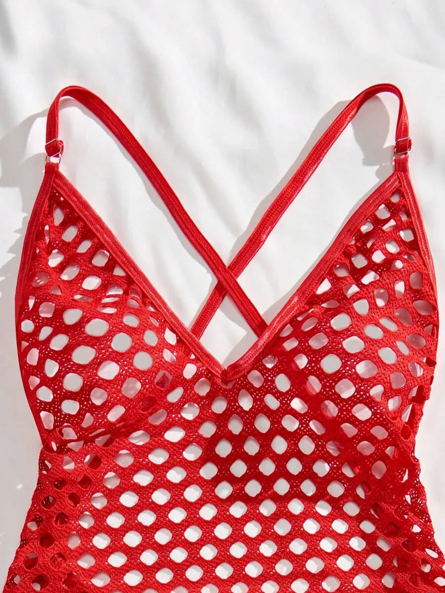 Classic Solid Color Women's Spaghetti Strap Bodysuit – Sexy One-Piece Lingerie for Bridal & More