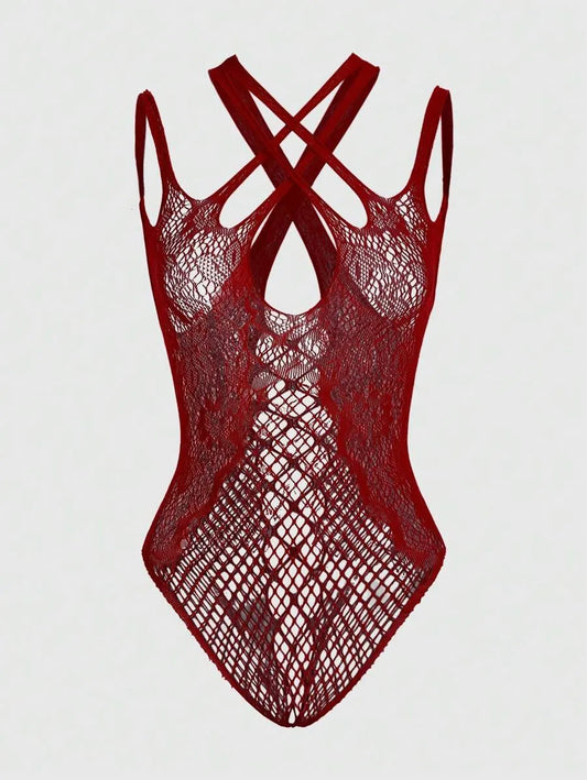 Super Stretchy Hollow Out Sexy Bodysuit – Kawaii Style One-Piece Lingerie